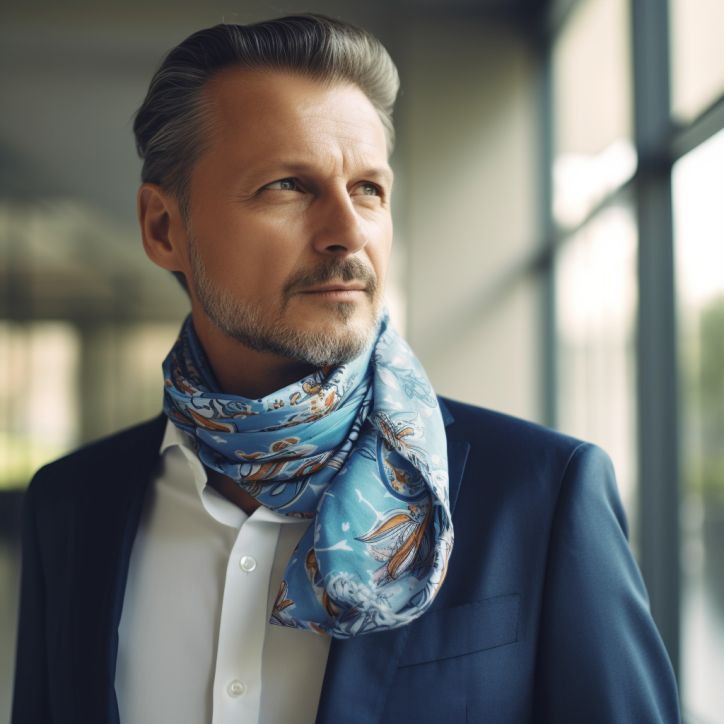 Mens Thin Scarf for Summer