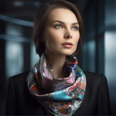 Extra Large Square Silk Scarf