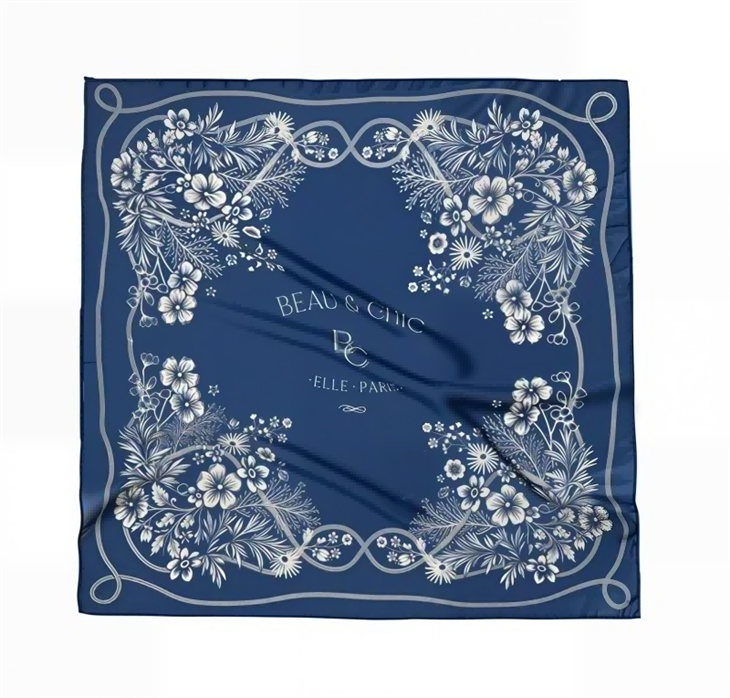 Modal Silk Floral Print Scarf