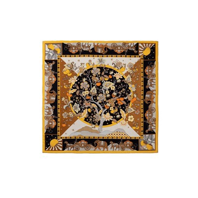 Autumn Silk Wool Scarf For Adults