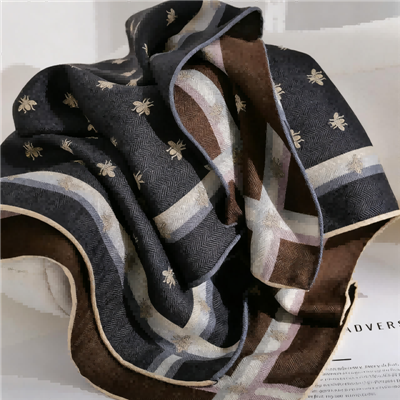 Mens Silk And Wool Scarf