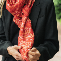 Silk Cotton Mix Scarf