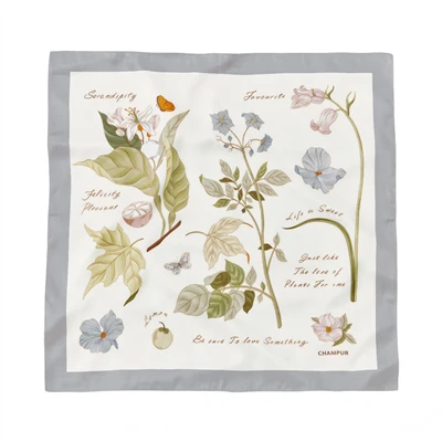 Silk Printed Square Scarf