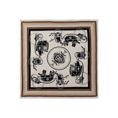 Silk Wool Printed Winter Scarf