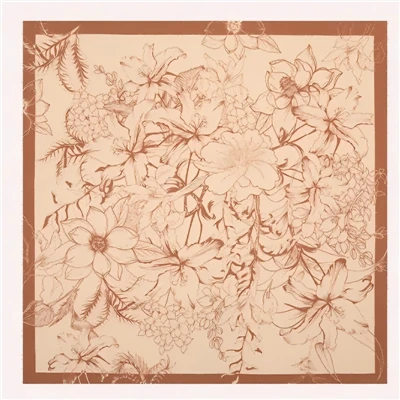 Wool Floral Scarf